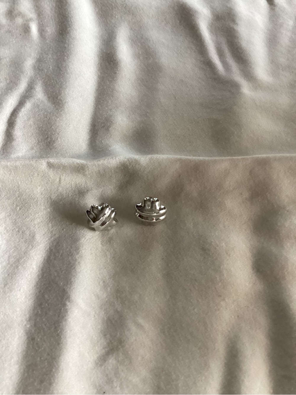 Silver Floral Stud Earrings - Women Accessories